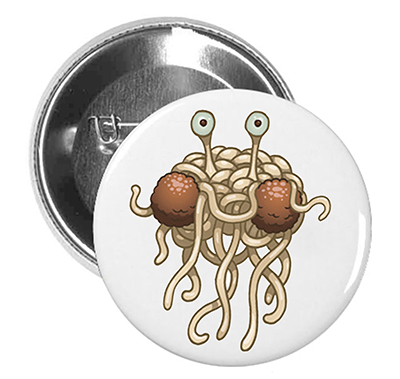 Button: Fliegendes Spaghettimonster